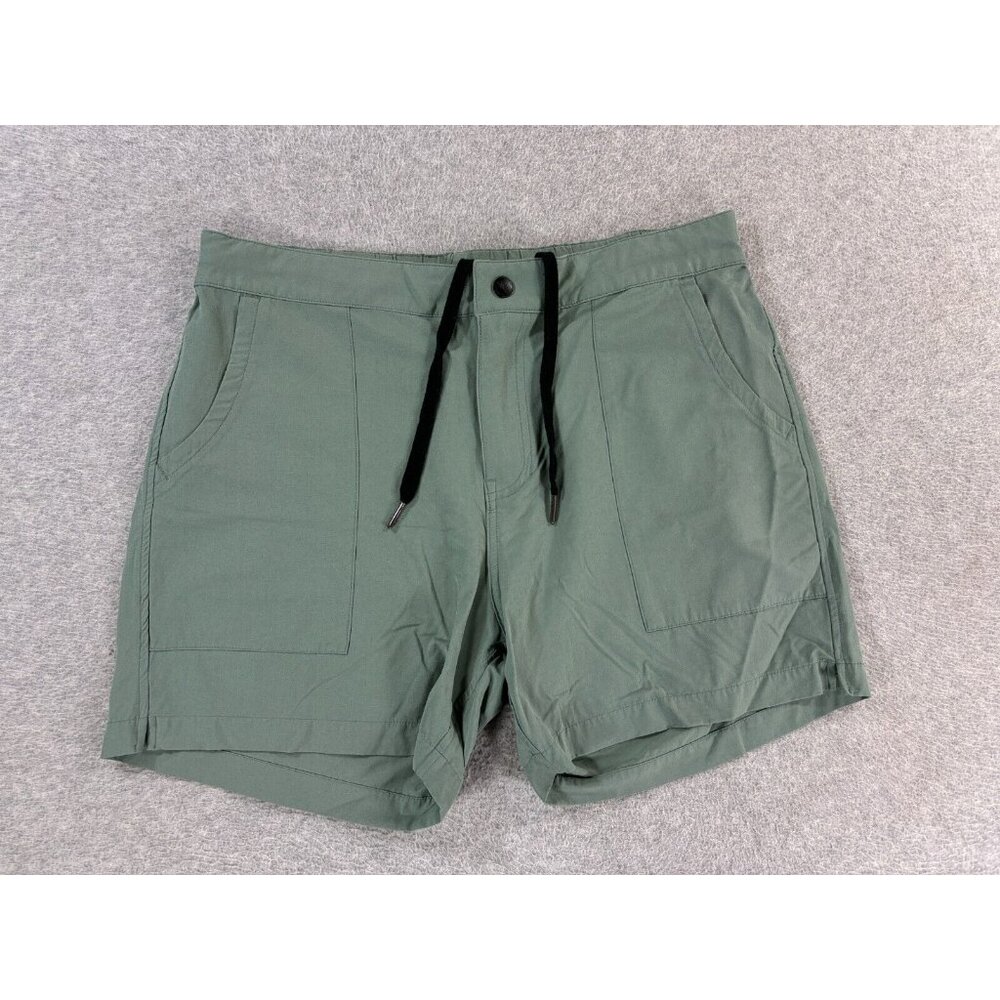 Strangers Only Waterloo Cotton Blend Shorts (Men's Medium) Green - 5.5"‎